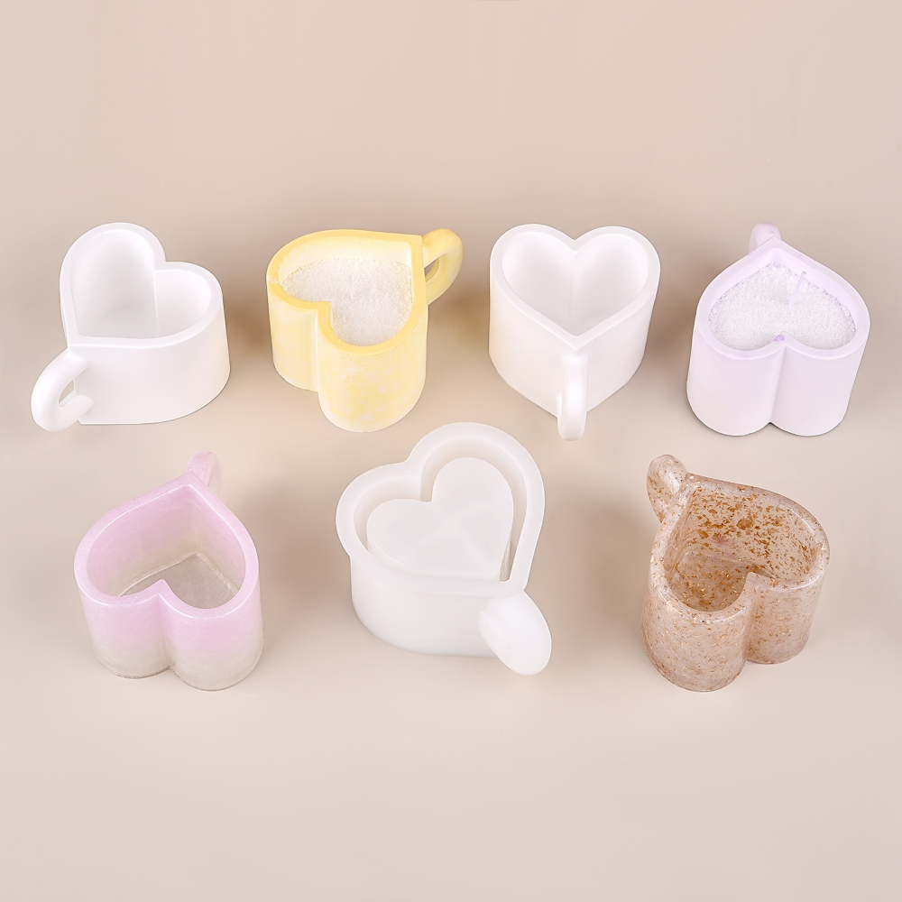 3D Tea Cup Love Silicone Mold  - đánh giá và giá Coffee Tea Love