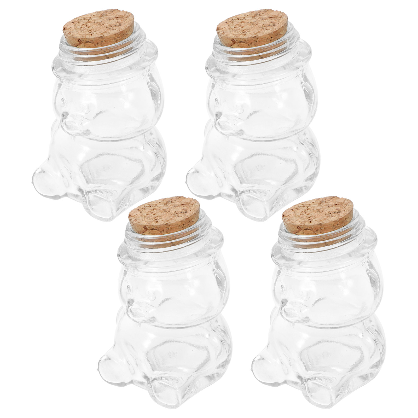 4Pcs Glass Candy Jar Set Trans - đánh giá và giá Coffee Tea Set