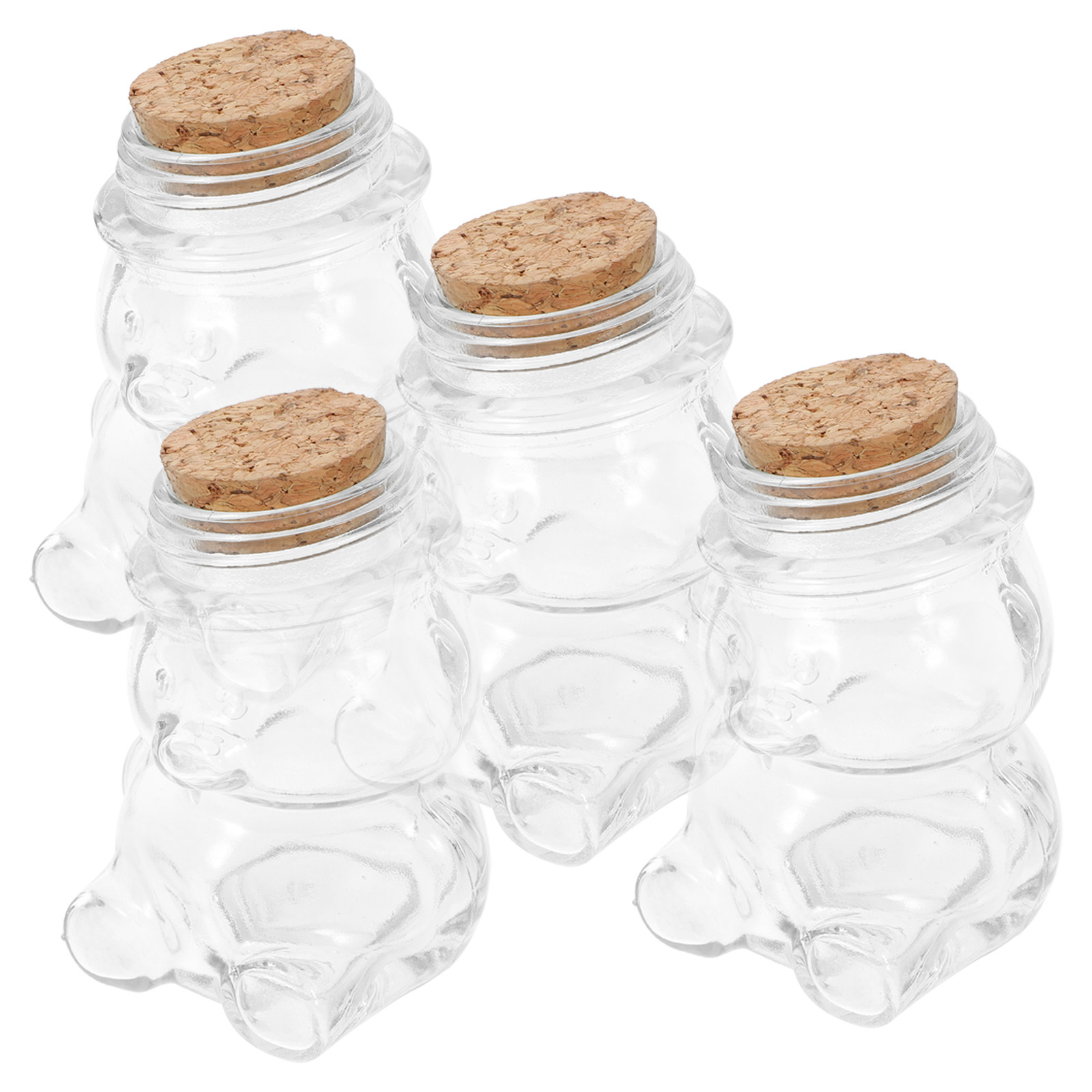 4Pcs Glass Candy Jar Set Trans - đánh giá và giá Coffee Tea Set