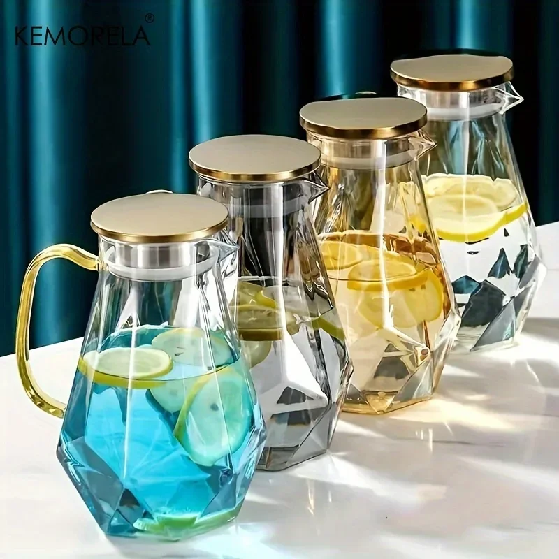 1PCS Diamond Texture Glass Tea - đánh giá và giá Cold Brew Jar