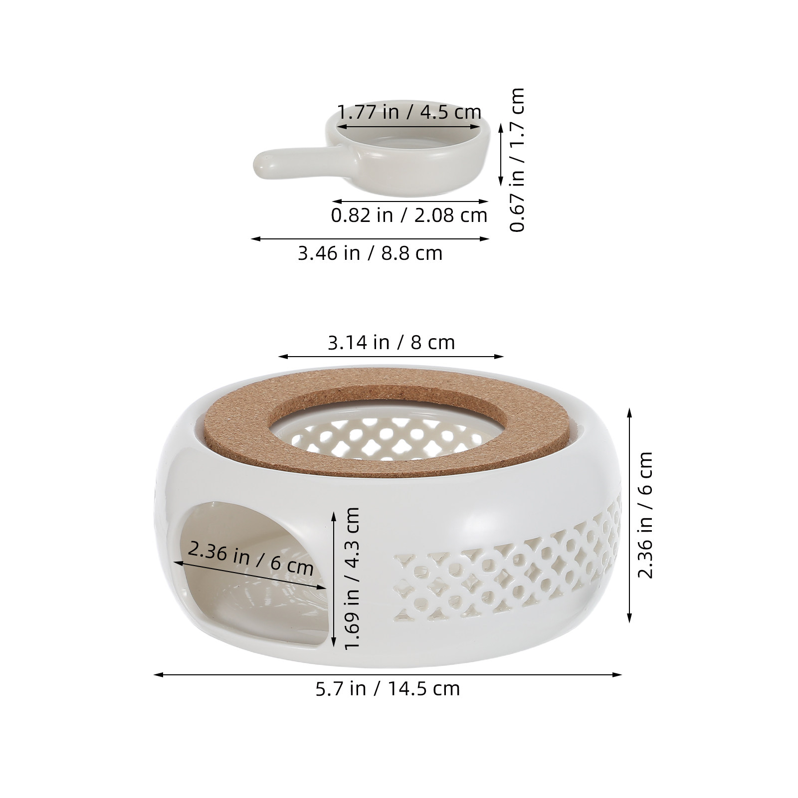 1Set Ceramic Tea Warmer Elegan - đánh giá và giá Coffee Tea Holder