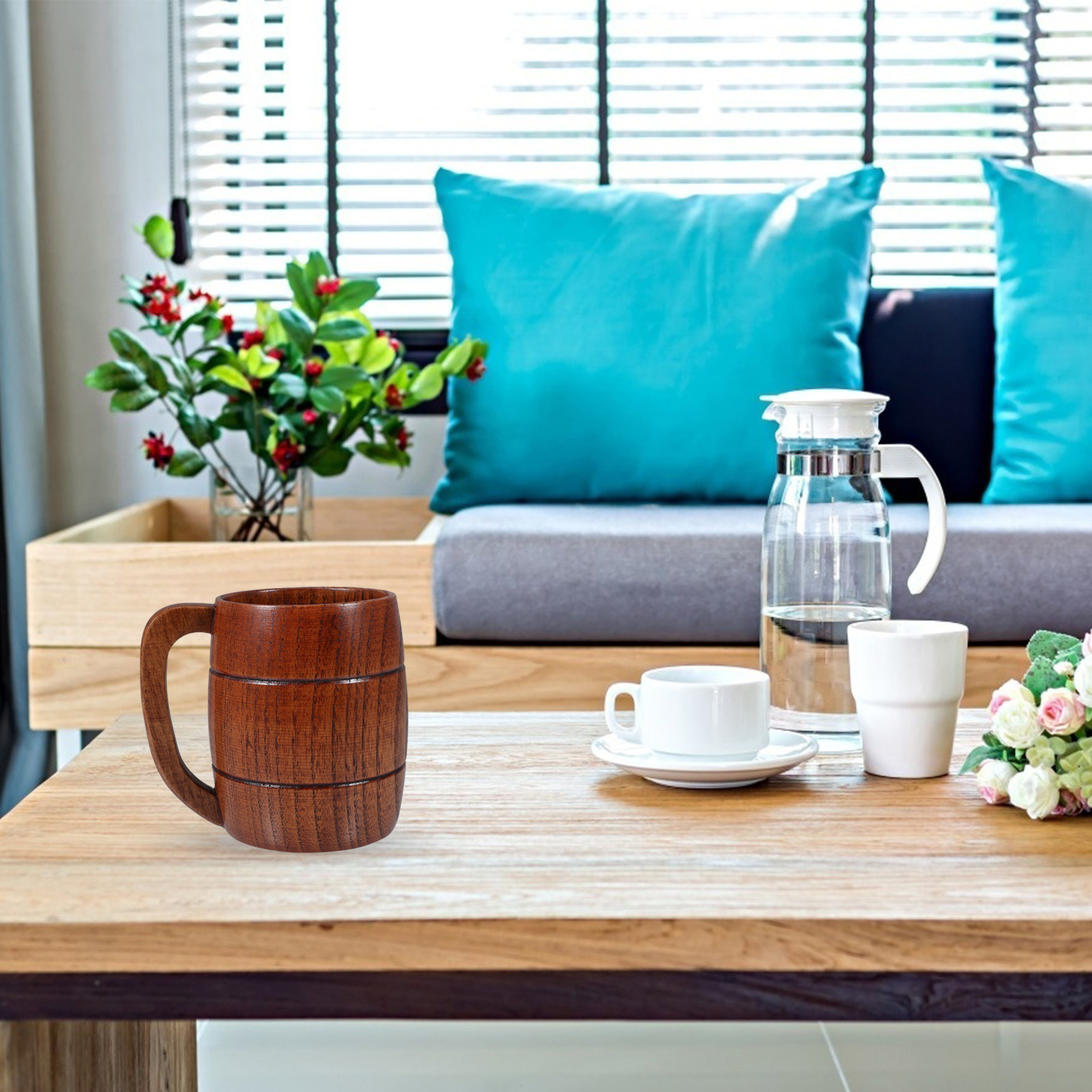 Wooden Beer Coffee Mug Water C - đánh giá và giá Coffee Tea Home