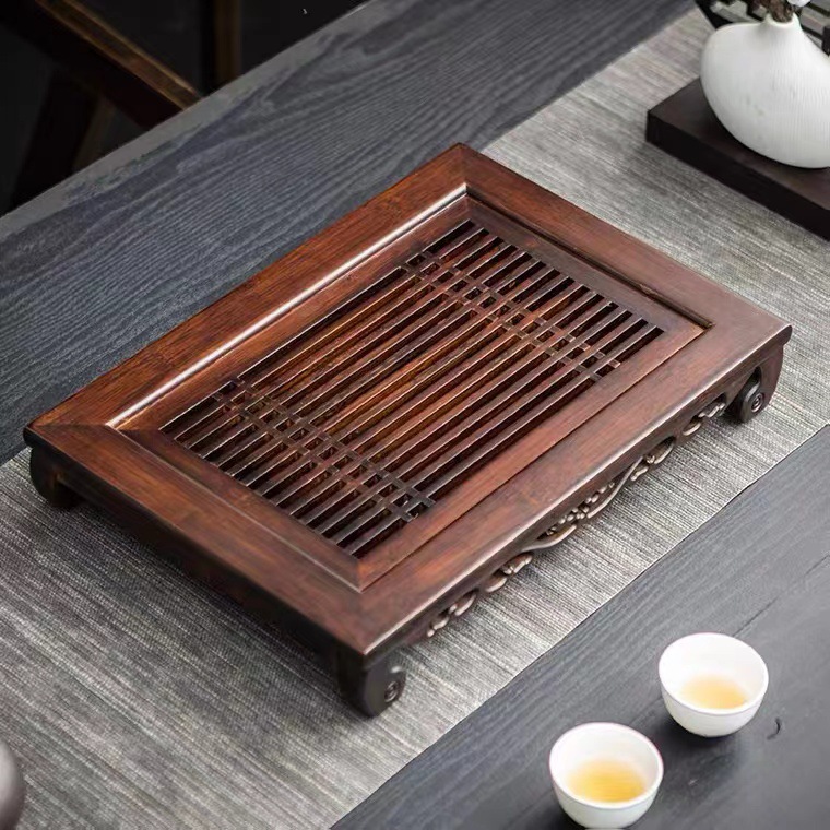 Wooden Tea Set with Water Stor - đánh giá và giá Bamboo Tea Tray