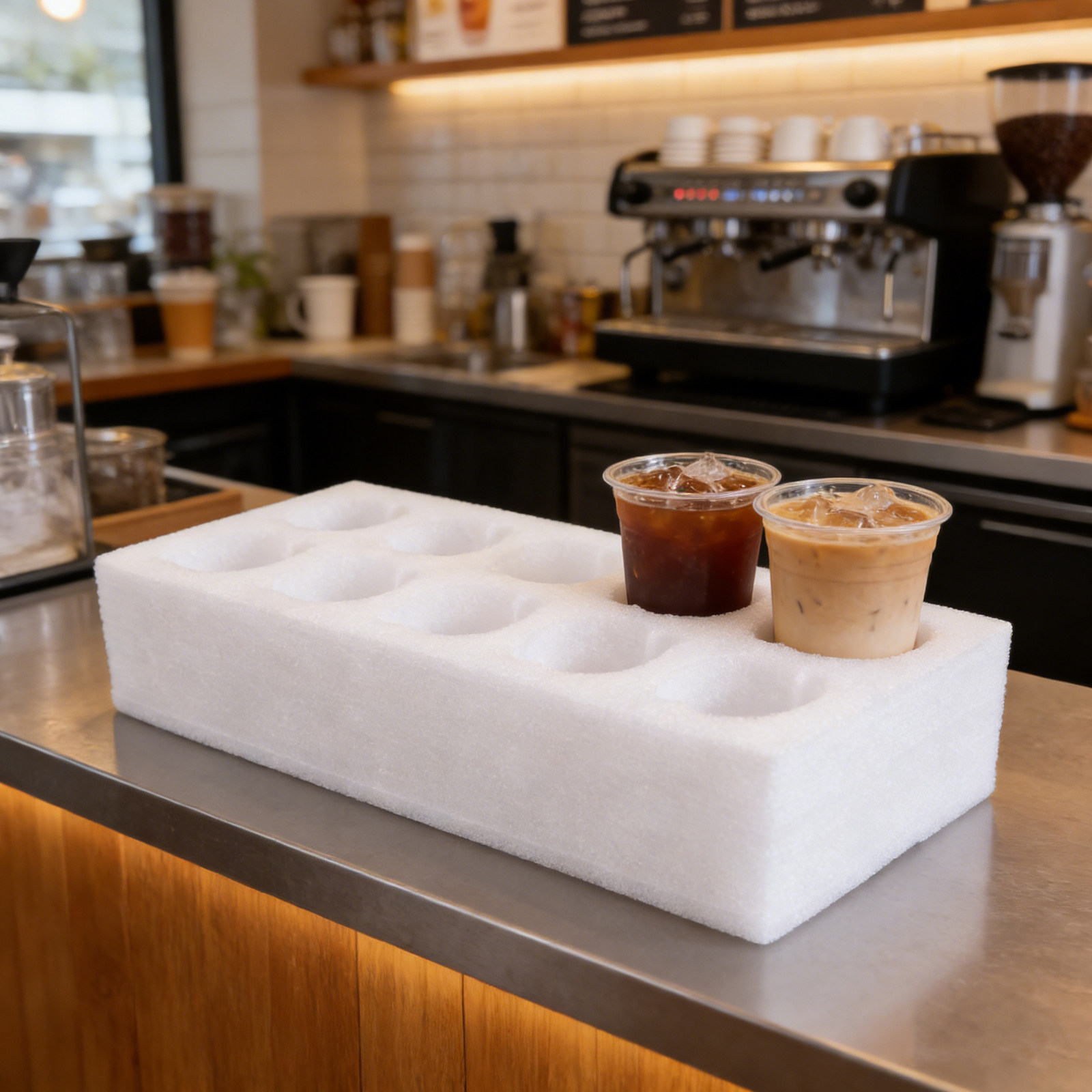 10 Cups Foam Take Out Drink Ca - đánh giá và giá Coffee Tea Holder