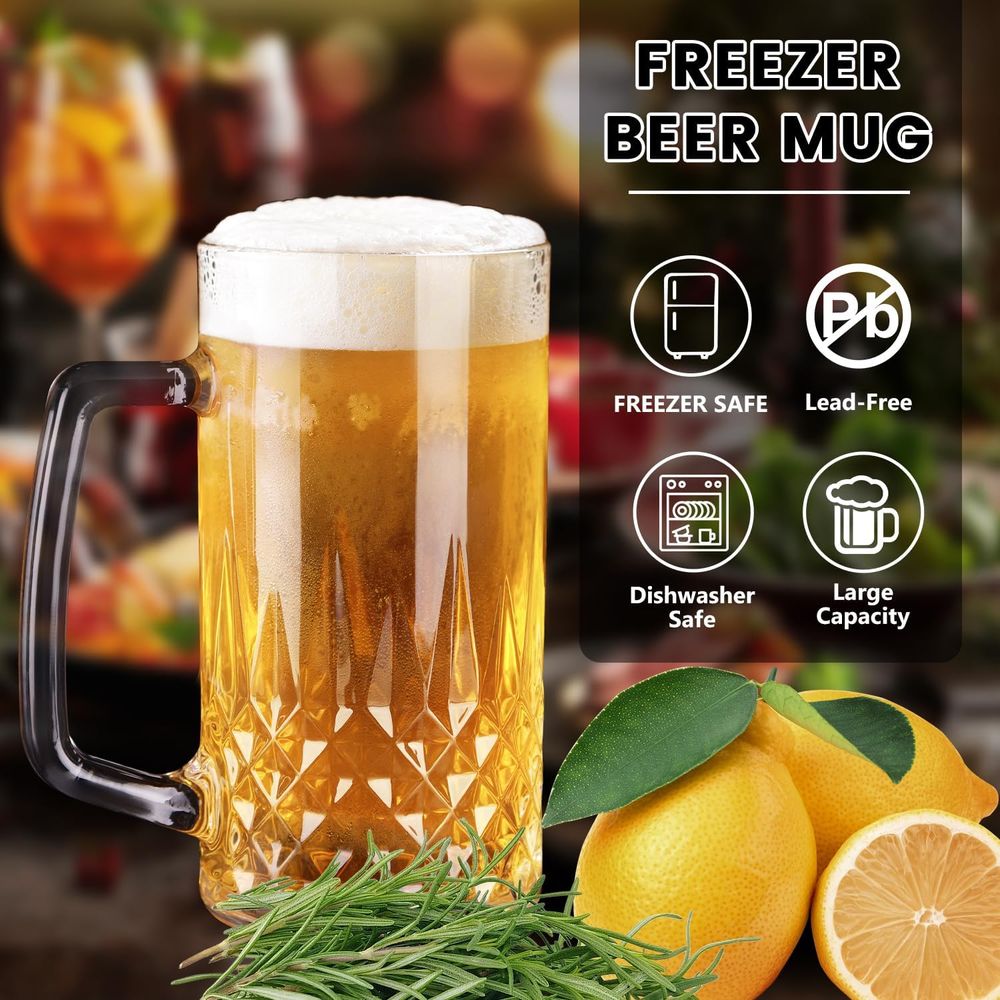 20 oz Heavy Glass Mugs Set of  - đánh giá và giá Coffee Tea Set