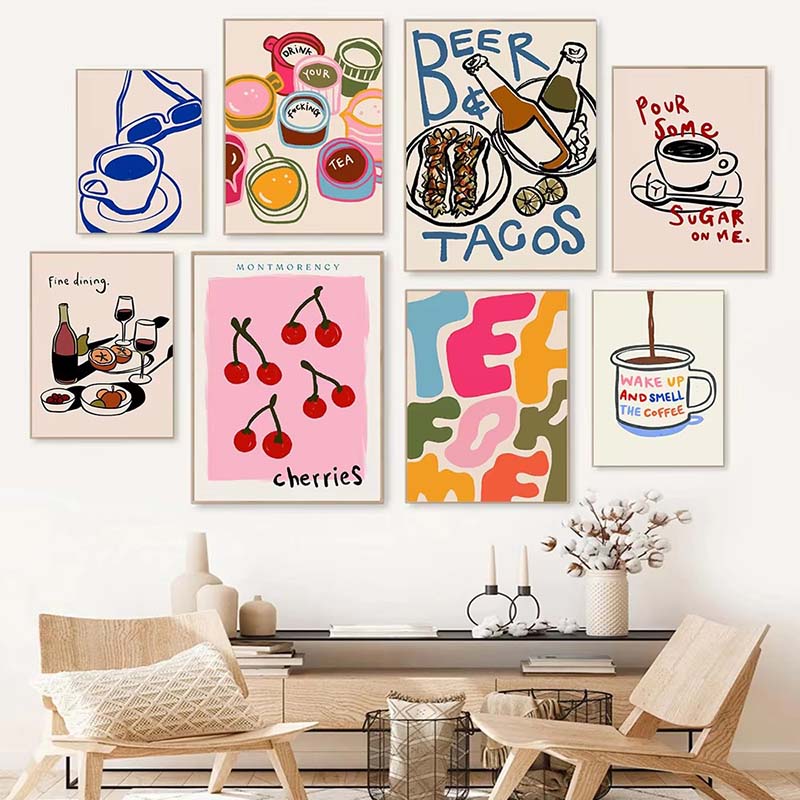 Abstract Coffee Afternoon Tea  - đánh giá và giá Coffee Tea Poster