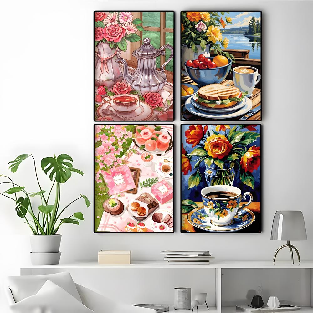 Afternoon Tea Coffee Cup Home  - đánh giá và giá Coffee Tea Poster