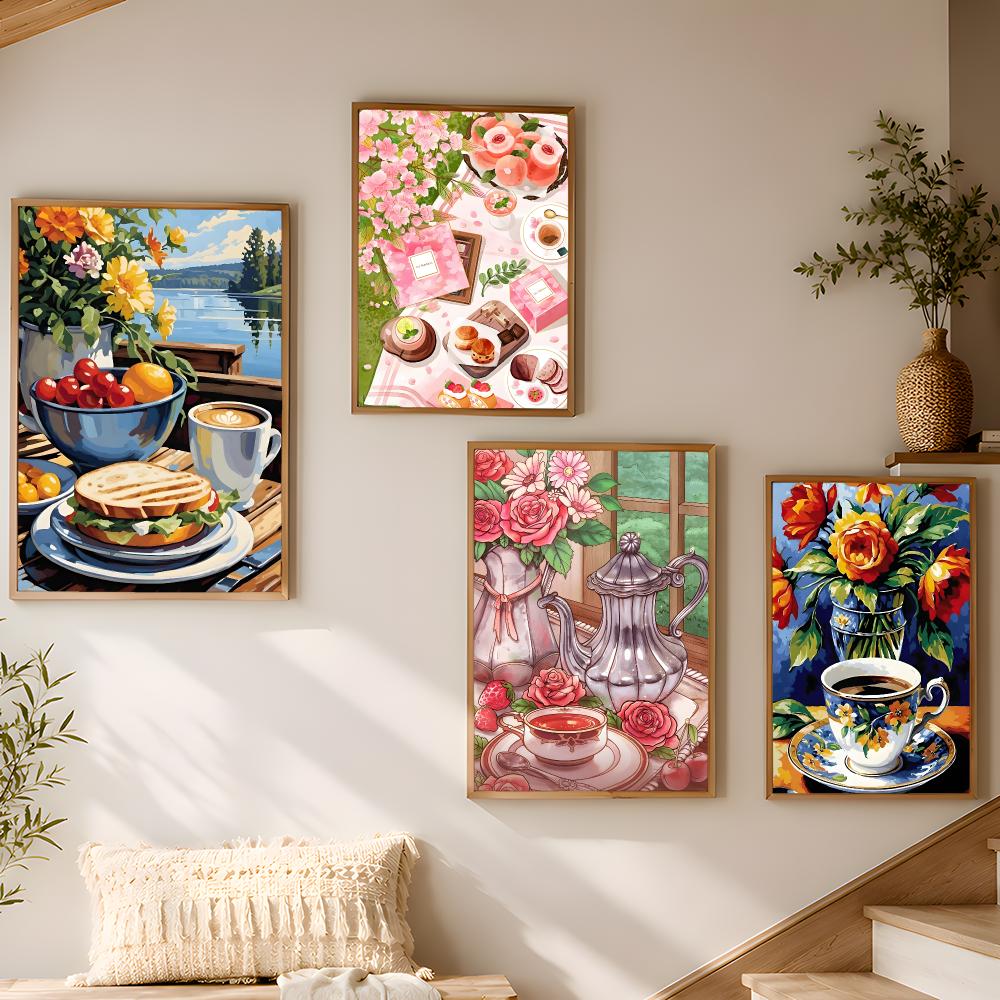 Afternoon Tea Coffee Cup Home  - đánh giá và giá Coffee Tea Poster